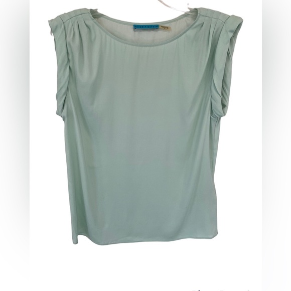 Alice + Olivia short sleeve silk top, size small - Picture 1 of 5